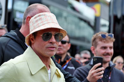 Brad Pitt (USA) Actor. Formula 1 World Championship, Rd 12, British Grand Prix, Silverstone, England, Race Day.-