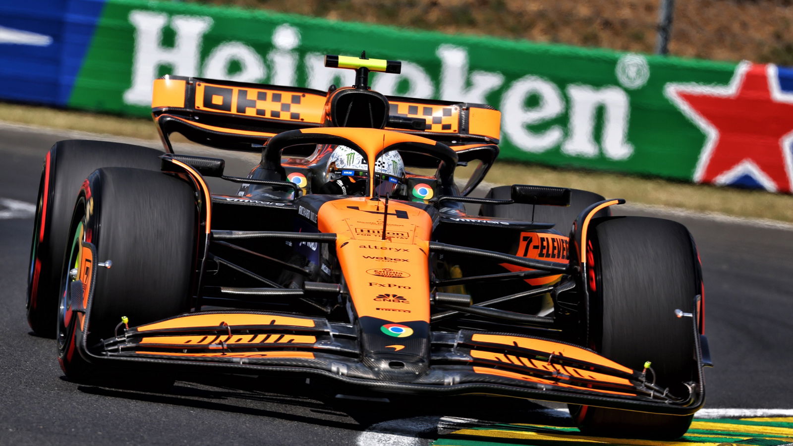Lando Norris (GBR) McLaren MCL38. Formula 1 World Championship, Rd 13, Hungarian Grand Prix, Budapest, Hungary, Practice