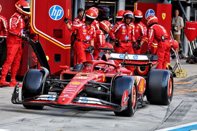 Charles Leclerc (MON) Ferrari SF-24 makes a pit stop. Formula 1 World Championship, Rd 13, Hungarian Grand Prix, Budapest,