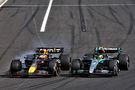 Max Verstappen (NLD) Red Bull Racing RB20 and Lewis Hamilton (GBR) Mercedes AMG F1 W15 collide. Formula 1 World