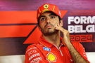 Carlos Sainz Jr (ESP) Ferrari in the FIA Press Conference. Formula 1 World Championship, Rd 14, Belgian Grand Prix, Spa