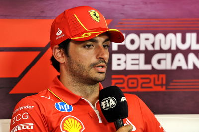 Carlos Sainz Jr (ESP) Ferrari in the FIA Press Conference. Formula 1 World Championship, Rd 14, Belgian Grand Prix, Spa