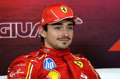 Charles Leclerc (MON) Ferrari in the post qualifying FIA Press Conference. Formula 1 World Championship, Rd 14, Belgian