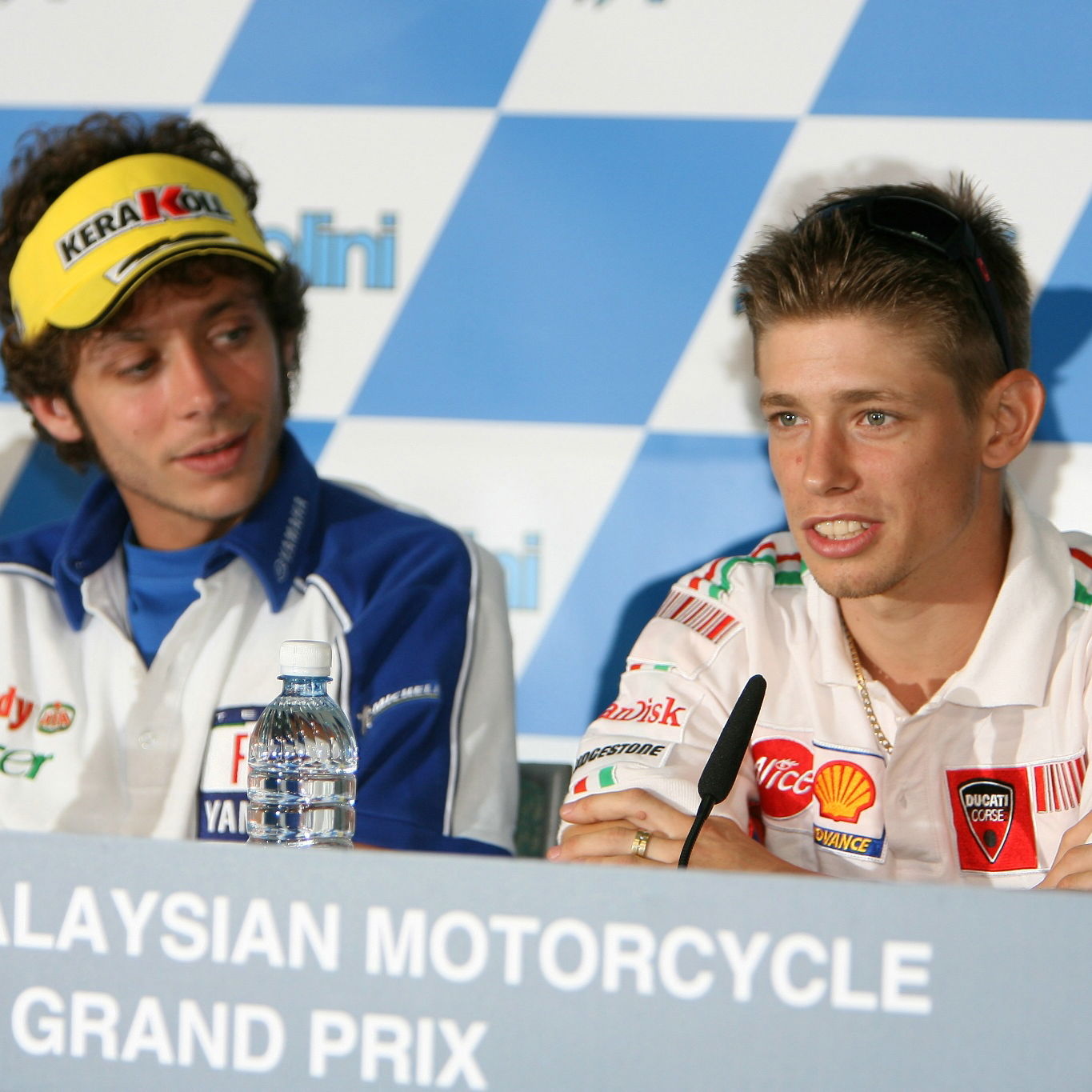 Valentino Rossi and Casey Stoner MotoGP 