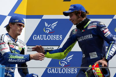 MotoGP Podium. Valentino Rossi dan Sete