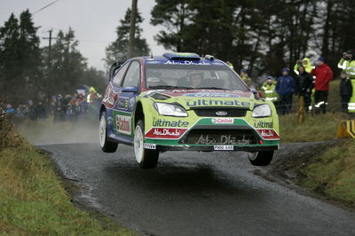 Mikko Hirvonen (FIN) Jarmo Lehtinen(FIN), Ford Focus RS WRC08, BP Ford Abu Dhabi World Rally