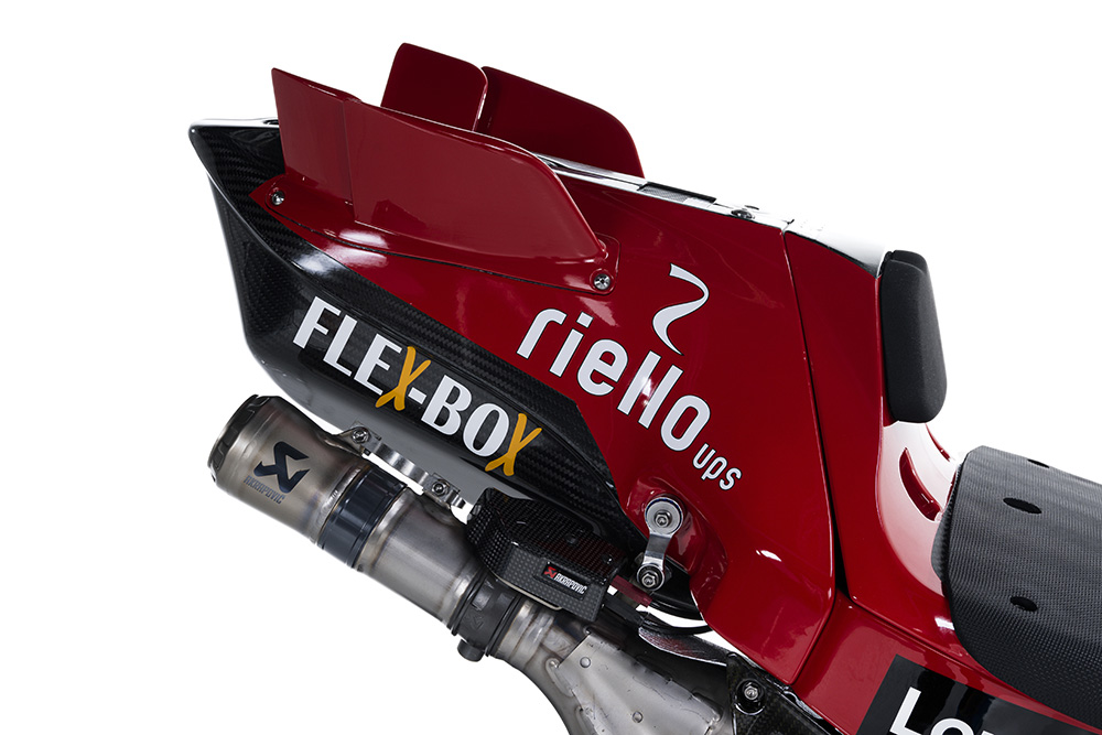 Rear wings on the Ducati GP23 (pic: Ducati)
