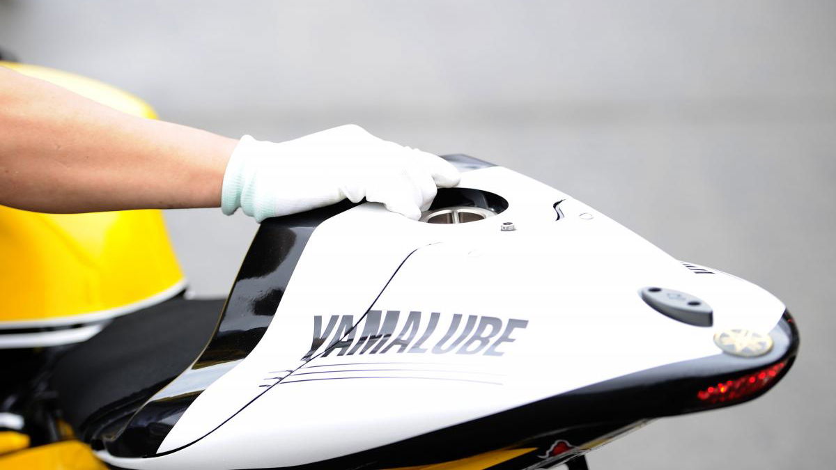 Why has Yamaha moved the M1 fuel tank?