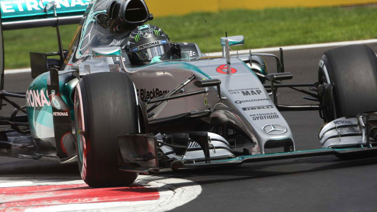 Rosberg fastest in rain-hit Mexican GP FP2