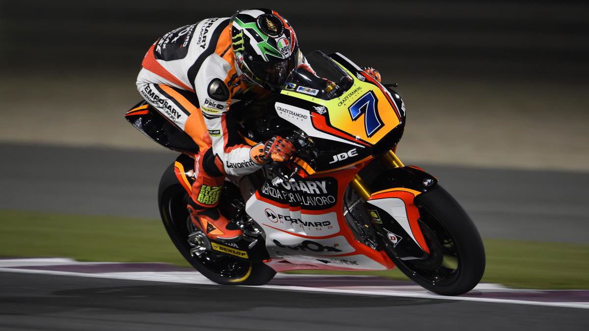 Moto2: Baldassarri tries again after double shoulder dislocation