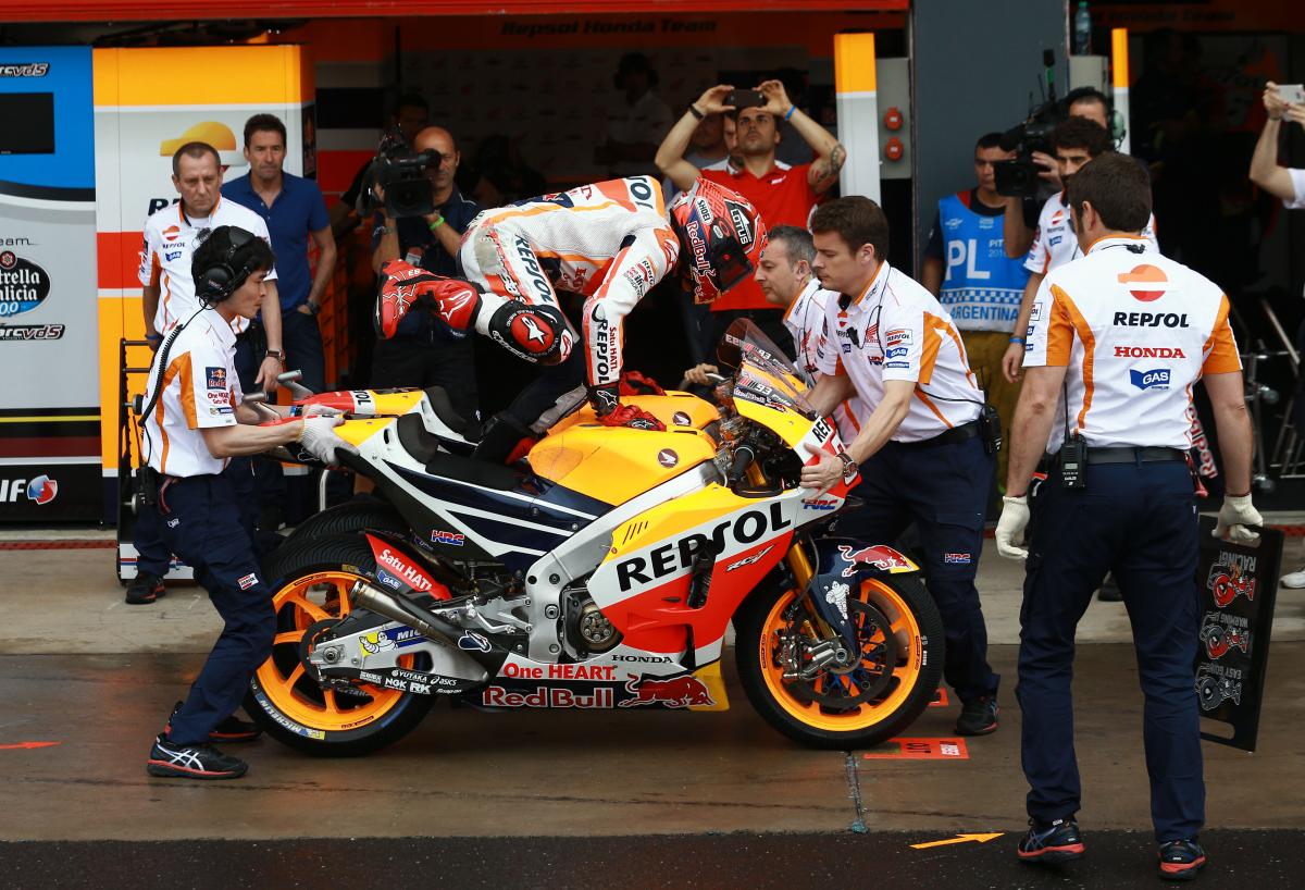 Lorenzo: The front tyre tore up