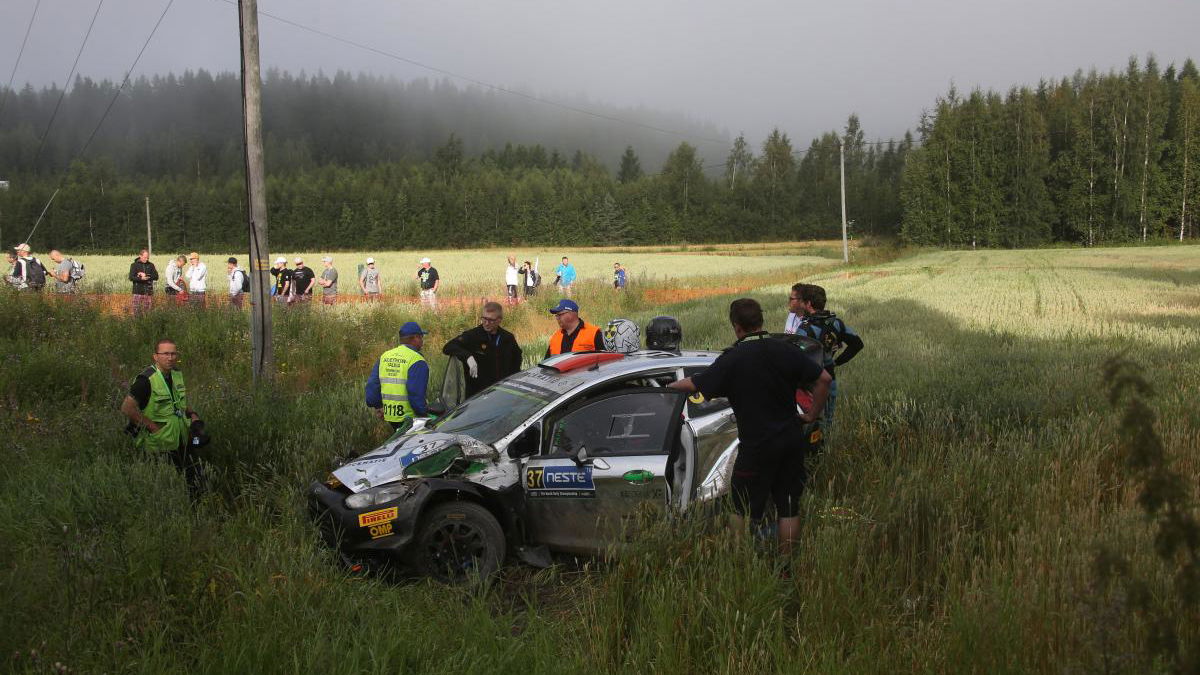 PICTURES: Bertelli and Camilli crashes