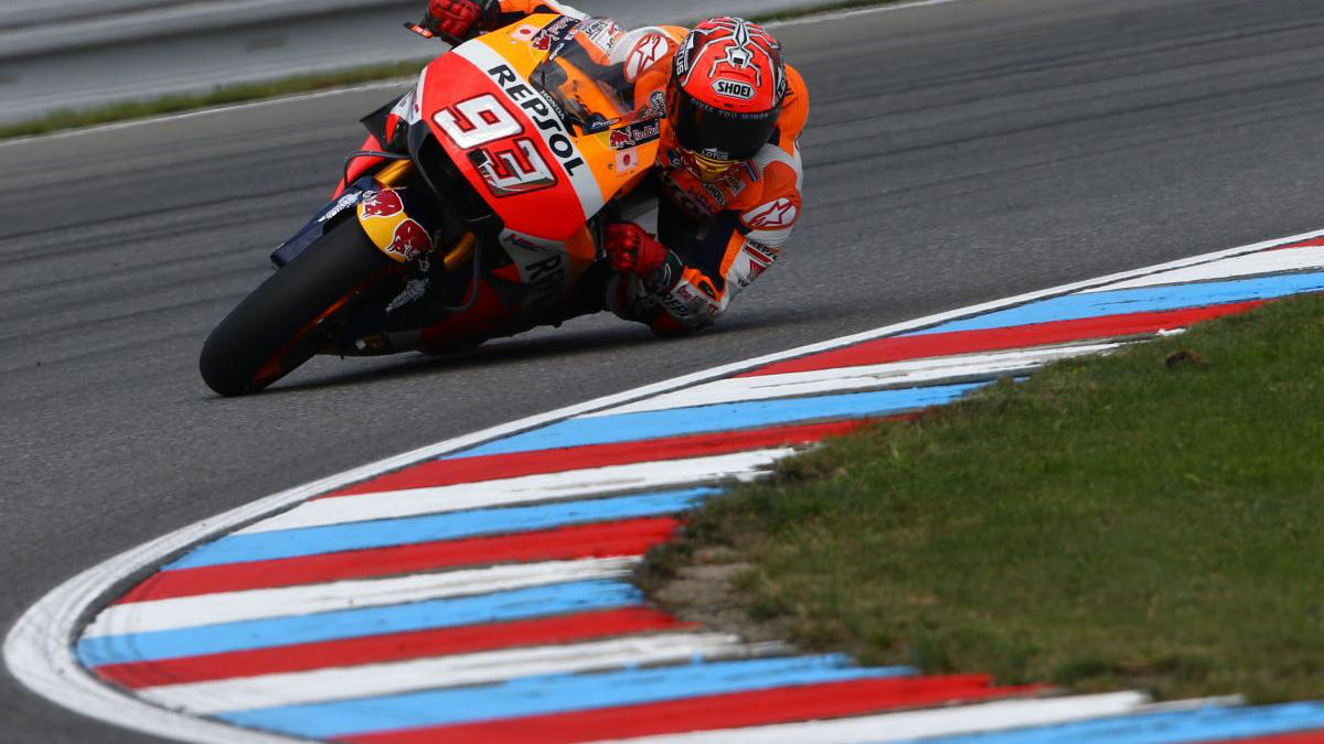 67 degrees and rising! Marquez's Brno save