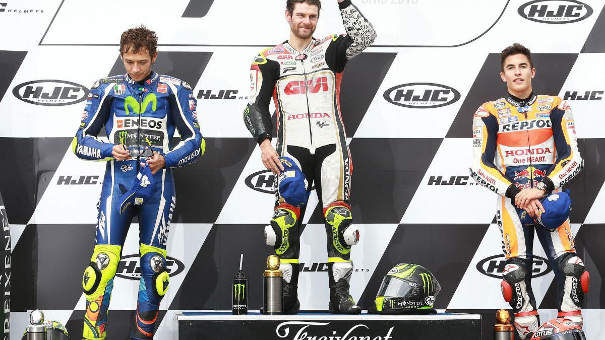 Crutchlow masters wet for Brno victory
