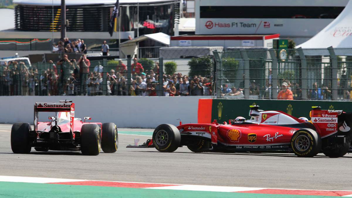 Vettel apologises to Raikkonen for Spa T1 bungle