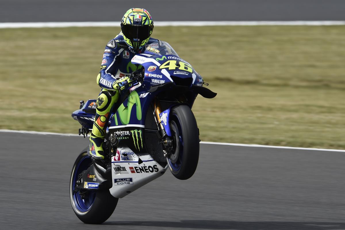 Rossi on pole as Marquez fluffs lines