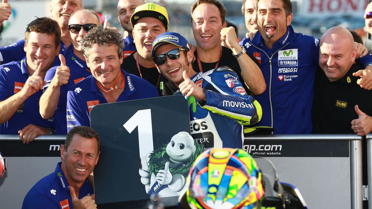 Rossi on pole as Marquez fluffs lines