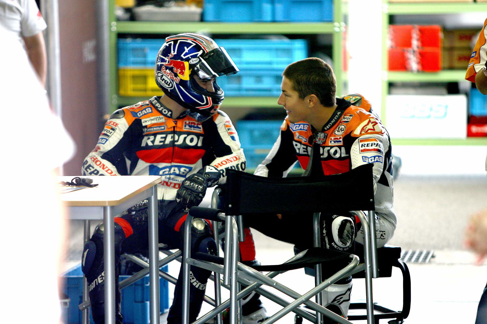Pedrosa and Hayden, Motegi MotoGP test, 2006
