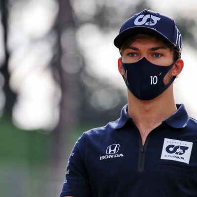 Pierre Gasly (FRA) AlphaTauri walks the circuit.