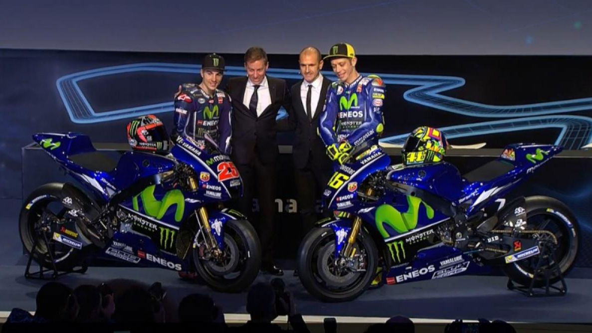 FIRST LOOK: Rossi, Vinales unveil 2017 Yamaha