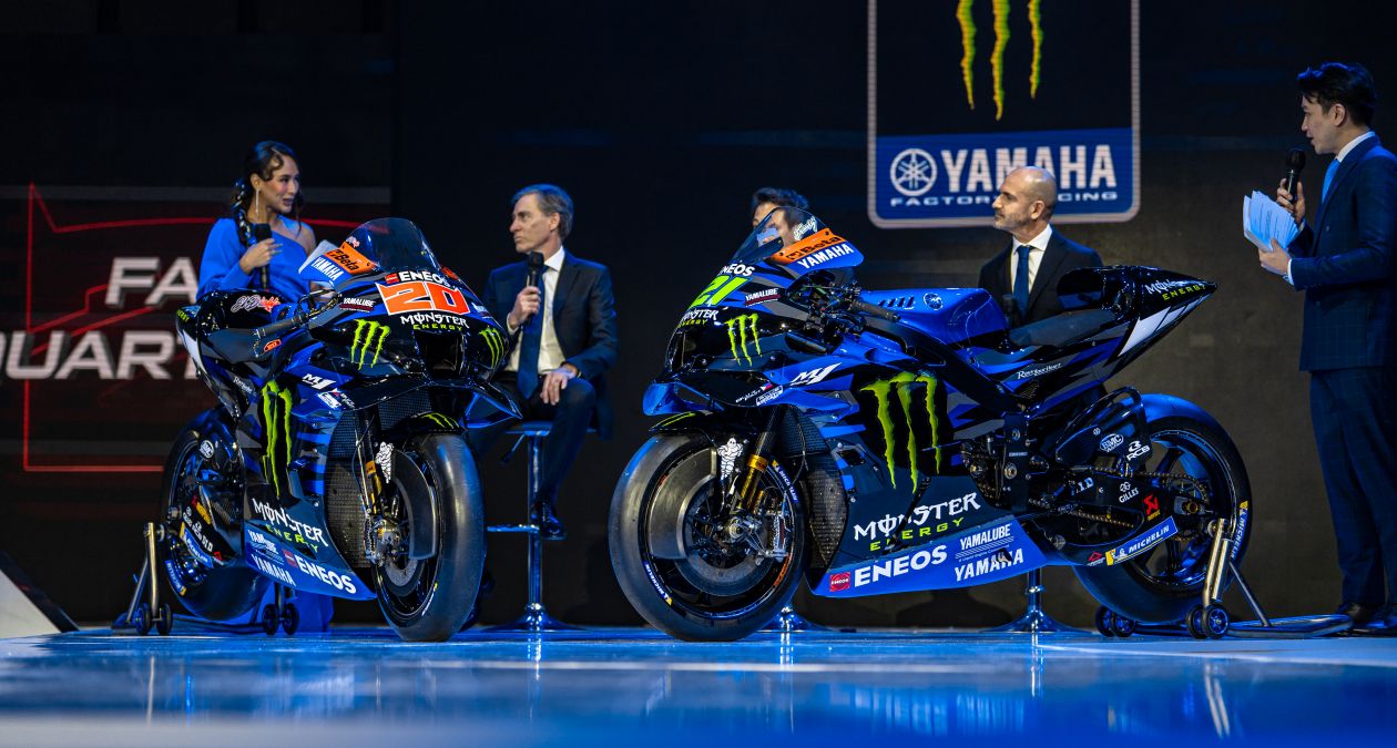 Lin Jarvis, Massimo Meregalli, 2023 Monster Yamaha team launch