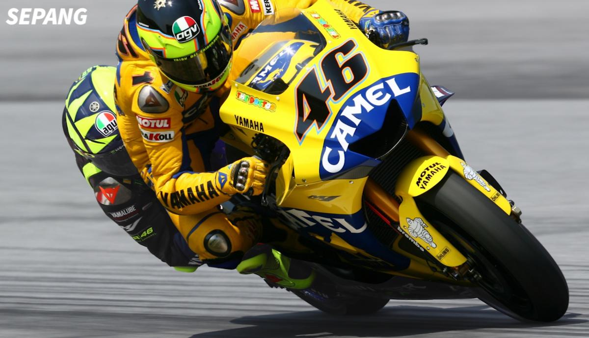 valentino rossi yellow bike