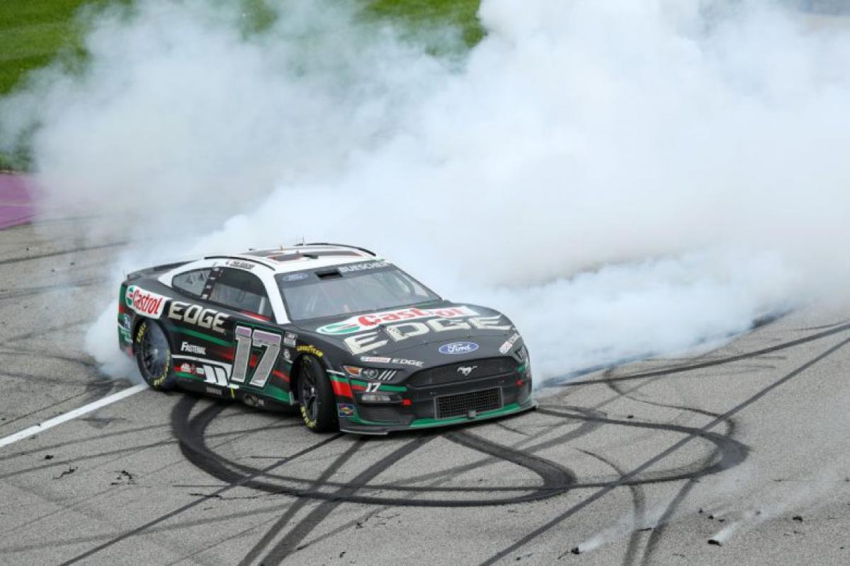 NASCAR Chris Buescher Wins FireKeepers Casino 400 at Michigan