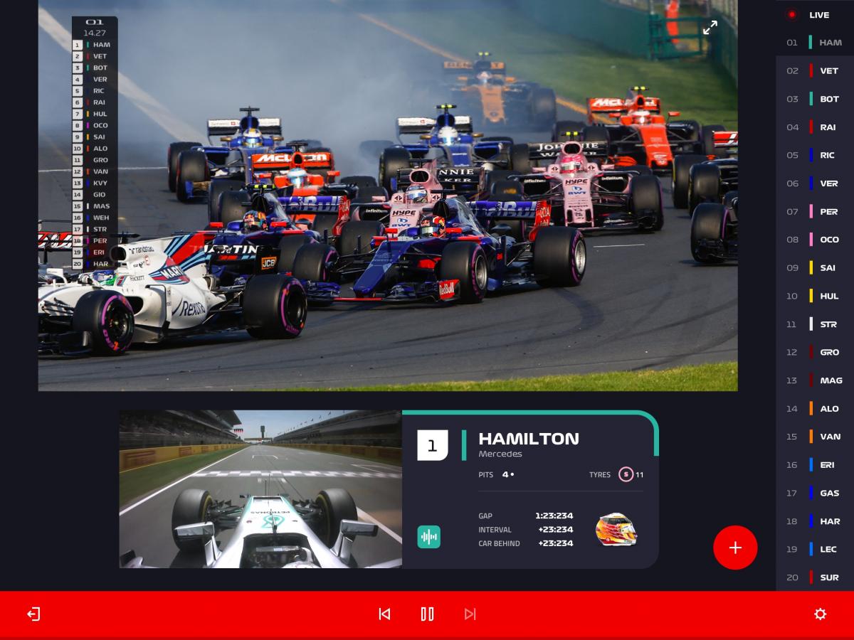 f1 streaming service