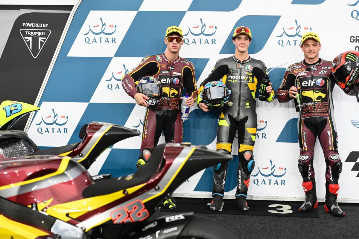 Moto2, Qatar 2022, Corrida: O dia do 'Imperador' Vietti - MotoSport