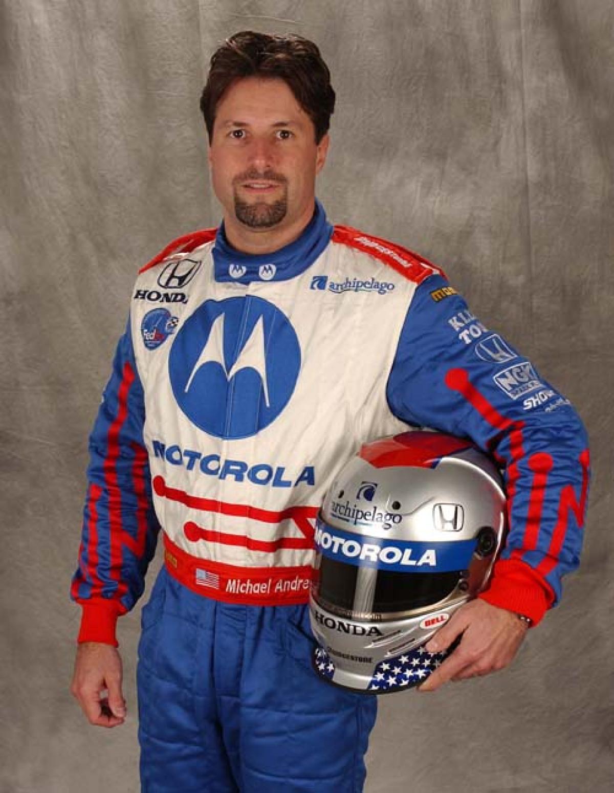 2002 MICHAEL ANDRETTI signed INDIANAPOLIS 500 HERO PHOTO CARD POSTCARD INDY CAR 