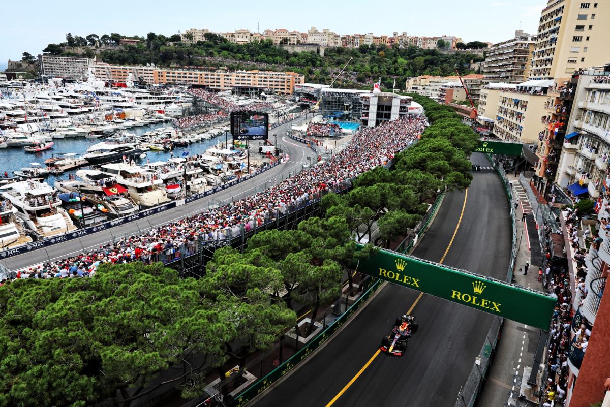 The trophy on the podium during the Formula 1 Grand Prix de Monaco 2023,  6th round of the 2023 Formula One World Championship from May 26 to 28,  2023 on the Circuit