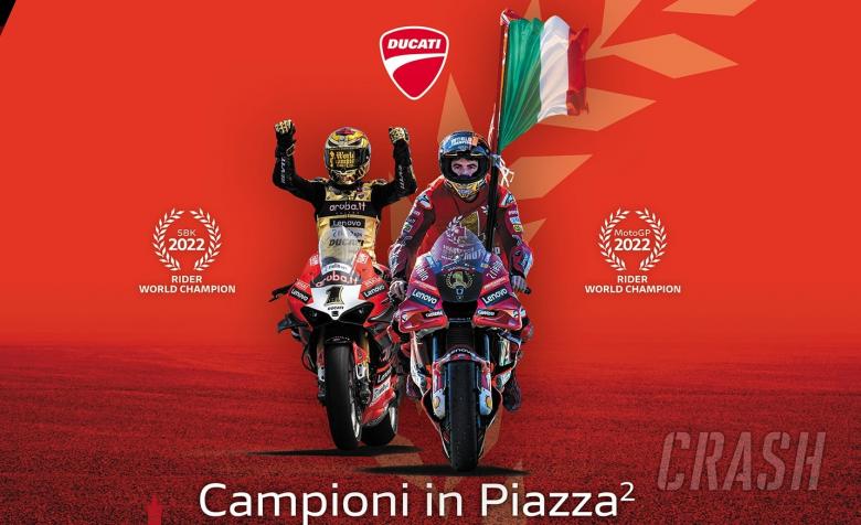 Ducati champion winning party