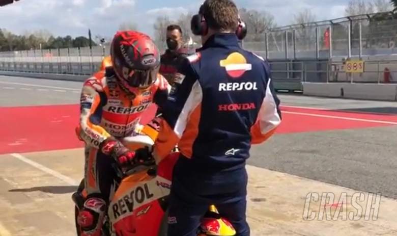 Marc Marquez's comeback continues with Barcelona track day
