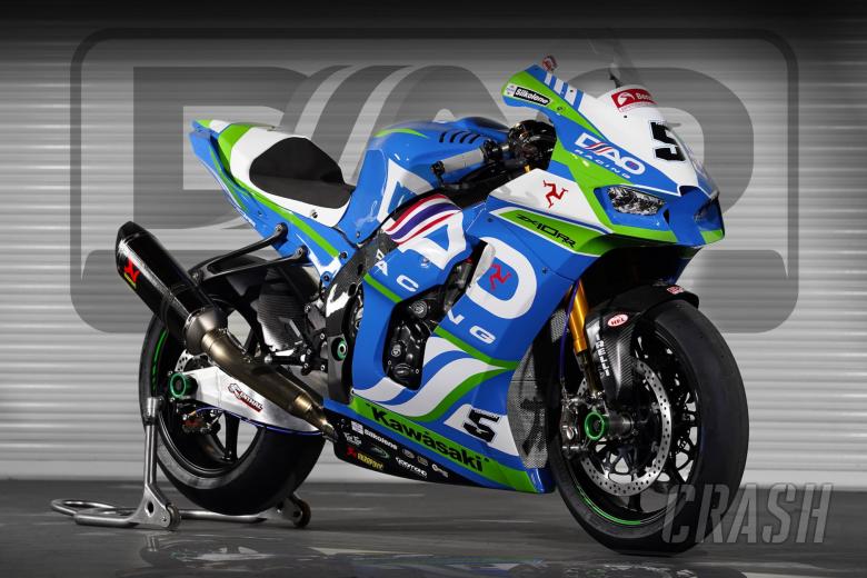 DAO Racing Kawasaki Pamer Livery BSB 2022 untuk Harrison