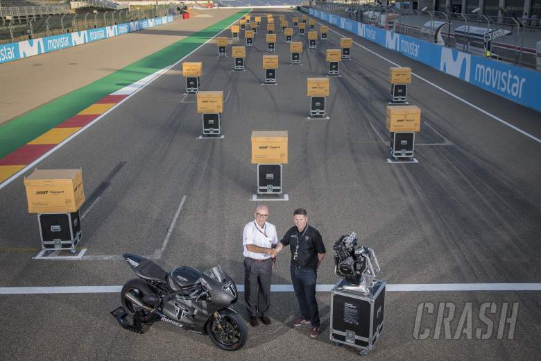 Triumph hands over 2019 Moto2 engines at Aragon