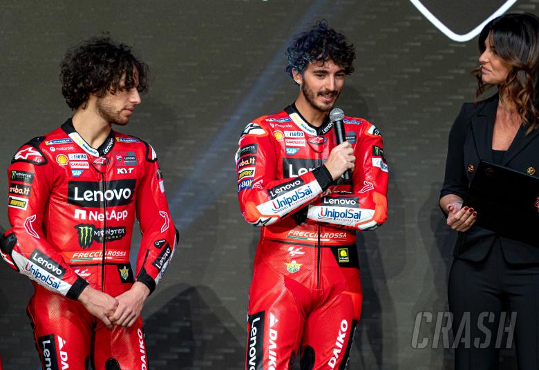 Bagnaia and Bastianini, Ducati launch