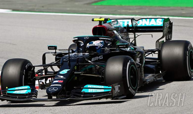 Bottas heads Verstappen in red-flagged first practice for F1 Spanish GP