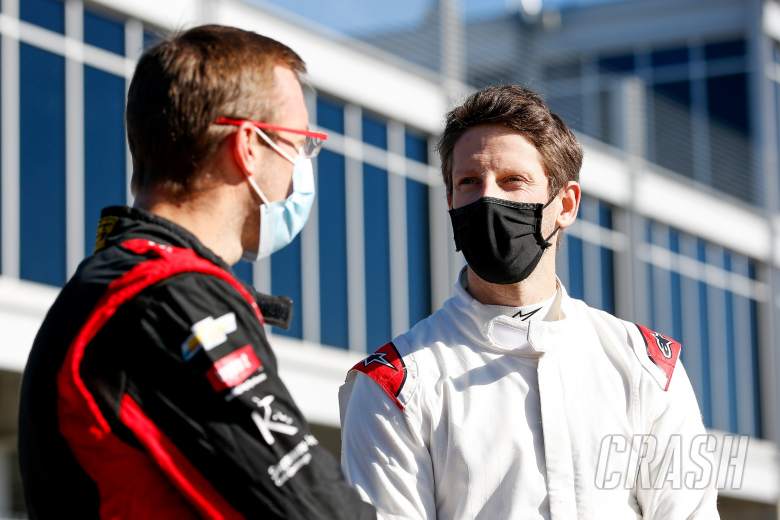 Grosjean still sore but “really happy” with IndyCar test debut