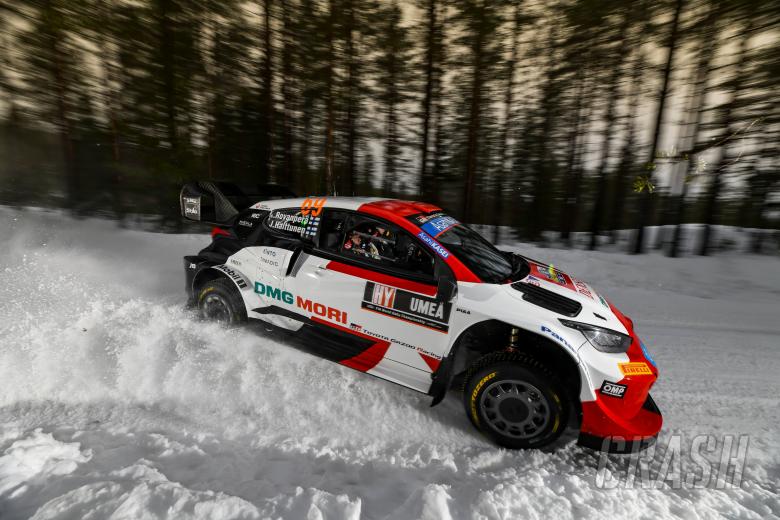 Toyota's Rovanpera sets pace on WRC Rally Sweden shakedown