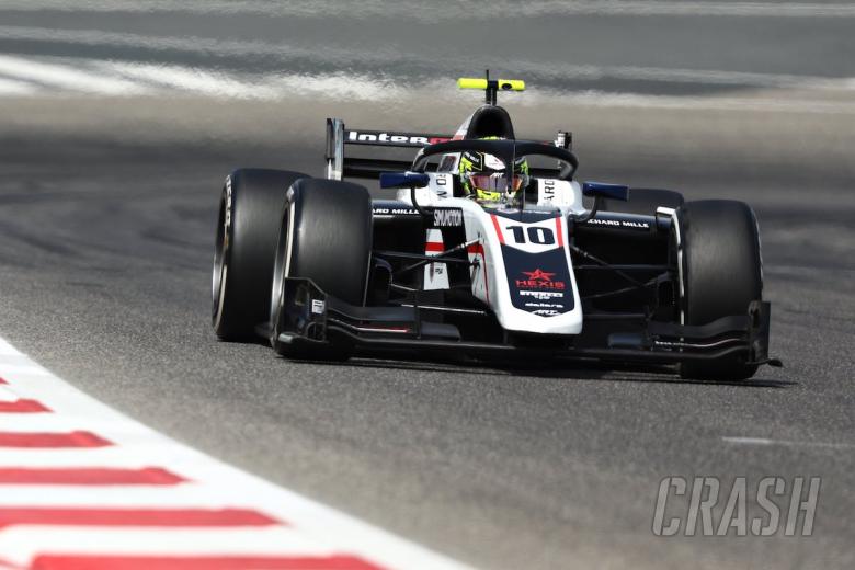 Pourchaire wins Bahrain F2 feature race after slow pit stop for Vips