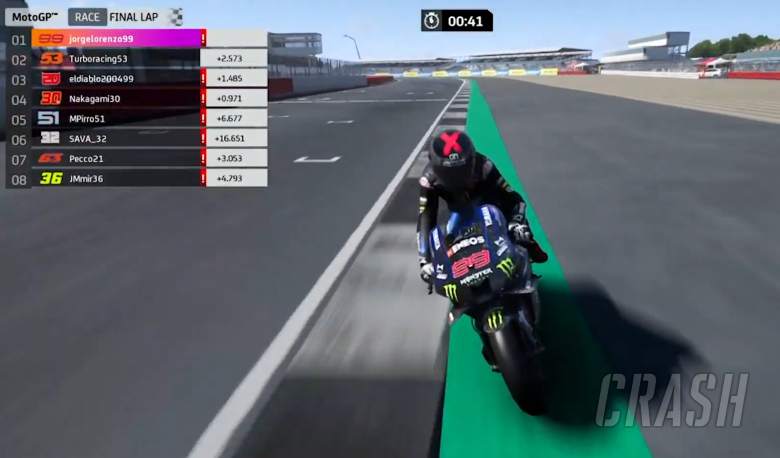 Jorge Lorenzo memenangkan MotoGP Inggris Virtual