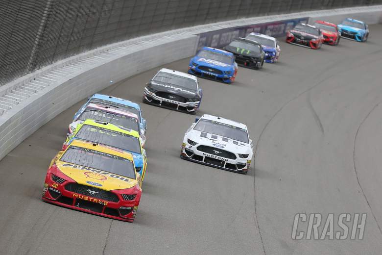 Joey Logano trimphs in overtime finish of Firekeepers Casino 400