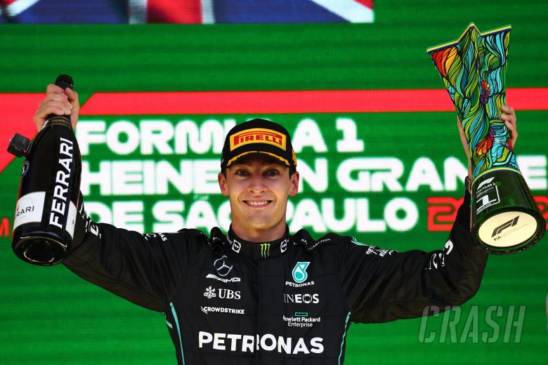 Russell leads Mercedes 1-2 for first F1 win after Hamilton, Verstappen clash