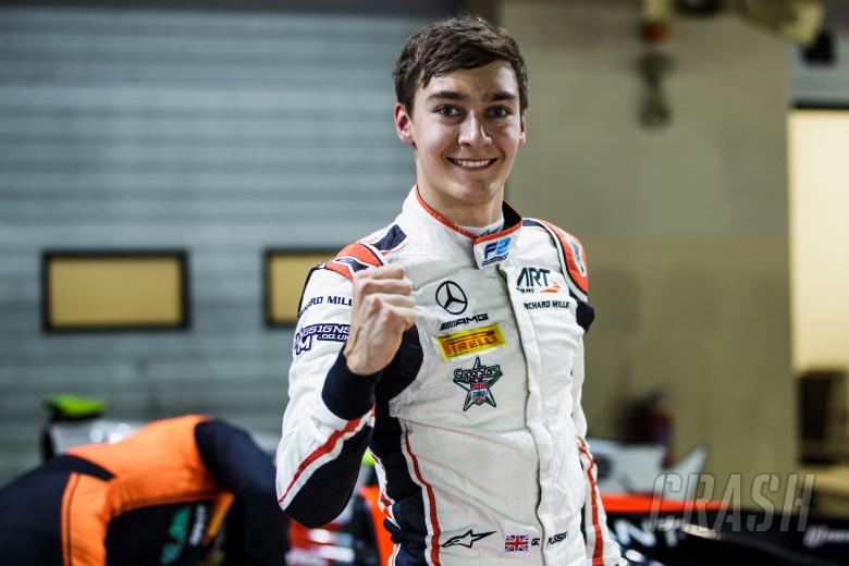 Russell storms to Abu Dhabi pole to edge closer to F2 title