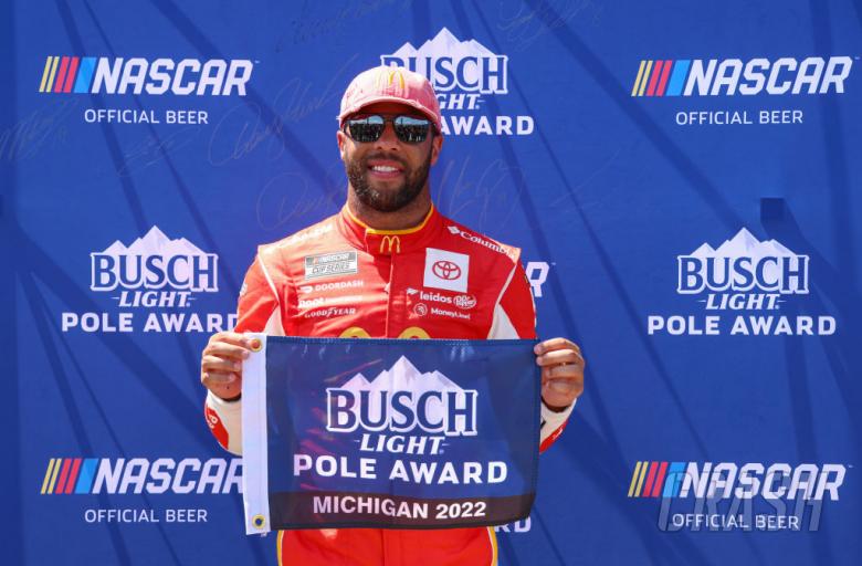 Bubba Wallace Captures First Career Pole at Michigan