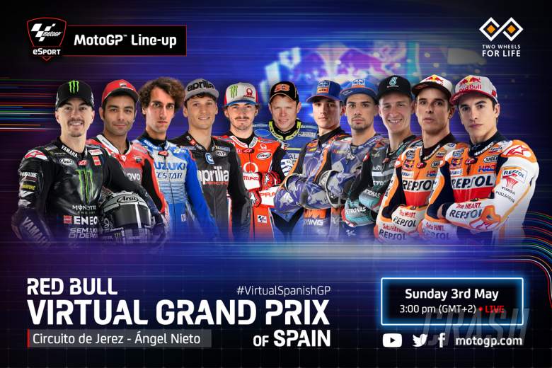 Pembalap MotoGP Virtual Grand Prix diumumkan