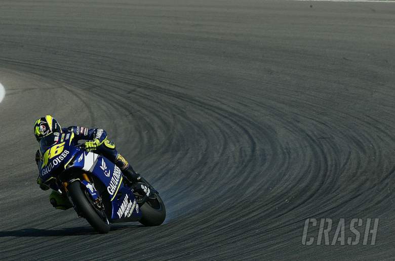 Rossi slides it, Czech MotoGP tests, 29-30th Aug, 2005