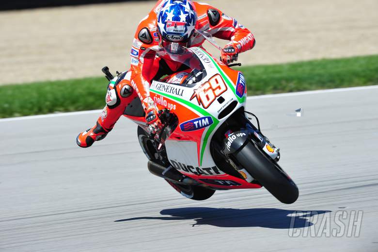 Hayden crash, Indianapolis MotoGP, 2012