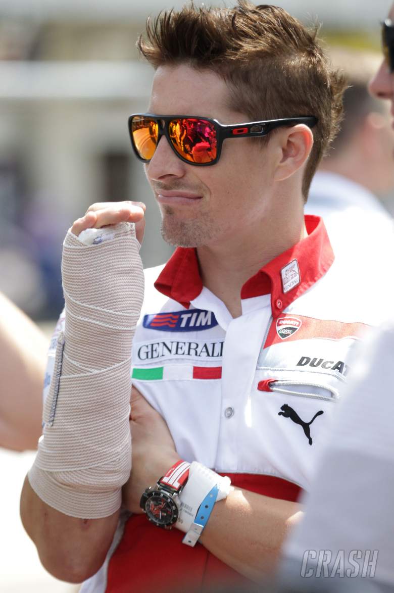 Injured Hayden, Indianapolis MotoGP 2012