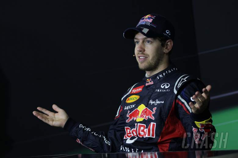 25.11.2012- Race, Press conference, Sebastian Vettel (GER) Red Bull Racing RB8